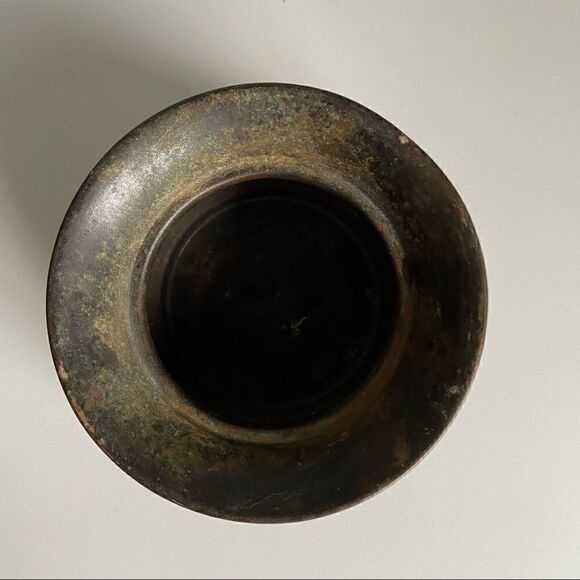 Vintage Metal Brass Lota Pot Vase - Picture 5 of 9